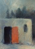 Haus mit roter Tür - Acryl
